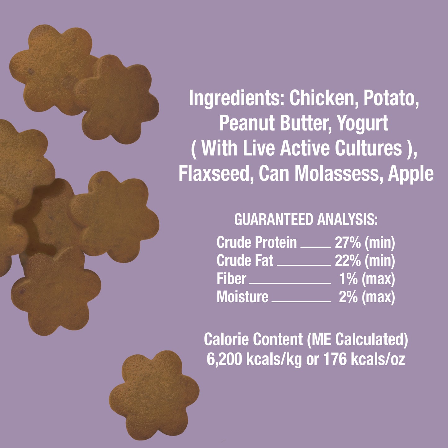 Living Treats – Peanut Butter and Yogurt Recipe Probiotic Treats For Dogs. Human Grade and Grain Free - Made In Our Own Kitchen