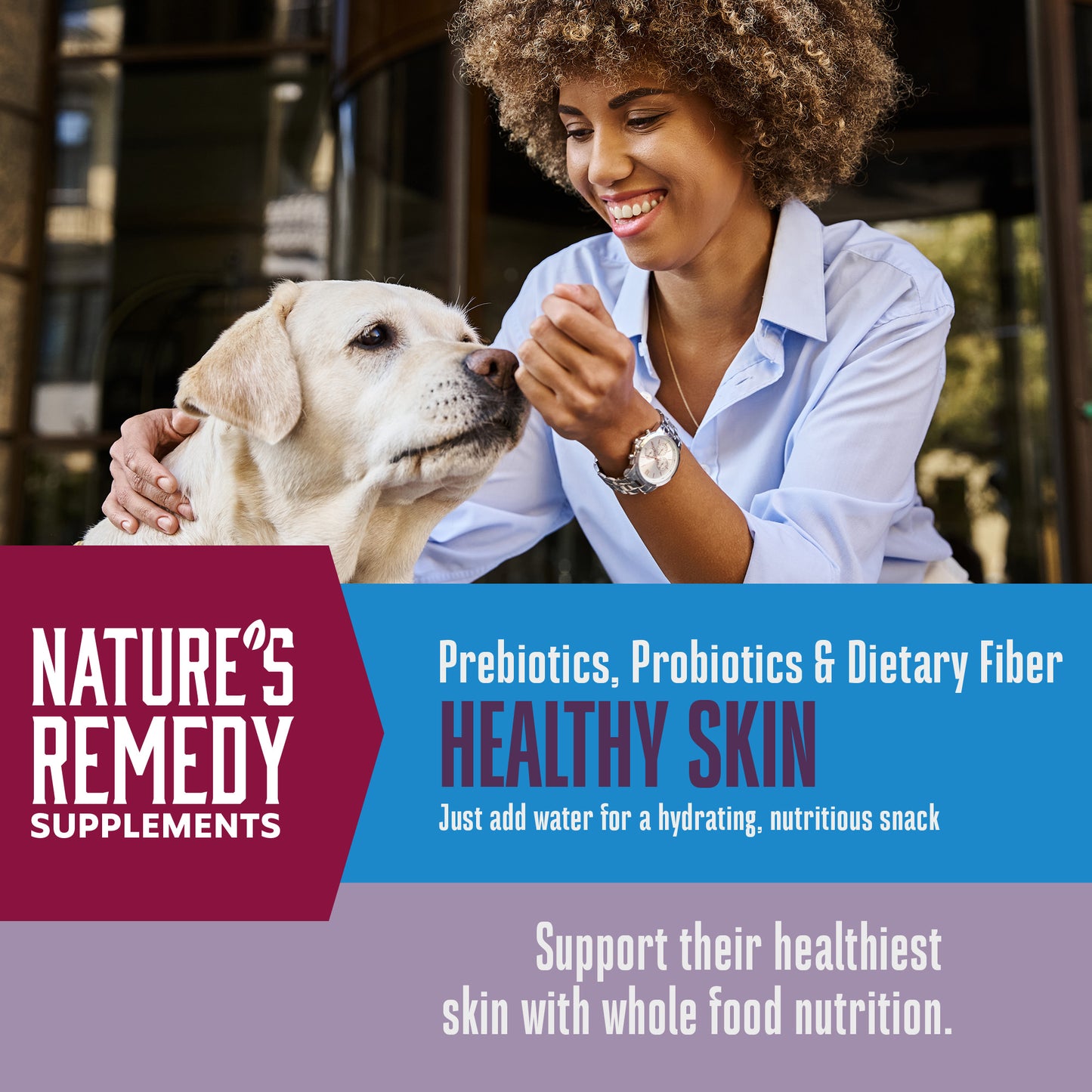 Nature’s Remedy Healthy Skin & Allergy Support. Human-Grade, Grain-Free, Whole Food Supplement for Dogs - Made in Our Own Kitchens