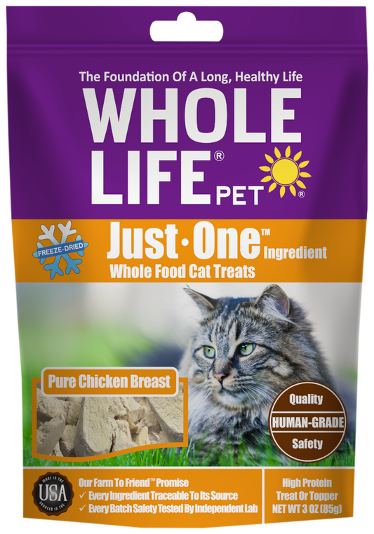 Just One Ingredient Chicken Treats For Cats