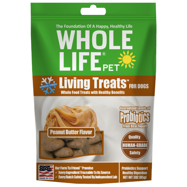 Living Treats – Peanut Butter and Yogurt Recipe Probiotic Treats For Dogs