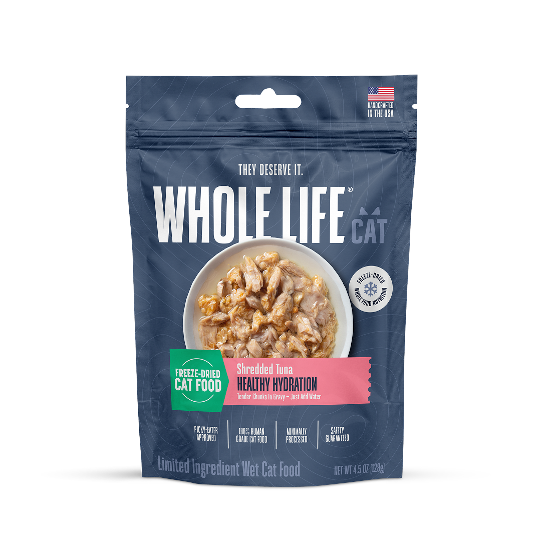 Freeze-Dried Wet Food For Cats – Shredded Tuna Chunks in Gravy