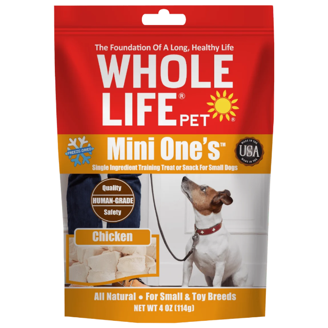 Mini One's Chicken Treats For Small and Toy Breeds or Training – Whole Life  Pet