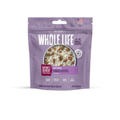 Nature’s Remedy Beef & Rice for Dogs.  Human-Grade Interim Diet for Stomach Upset - Made in Our Own Kitchens