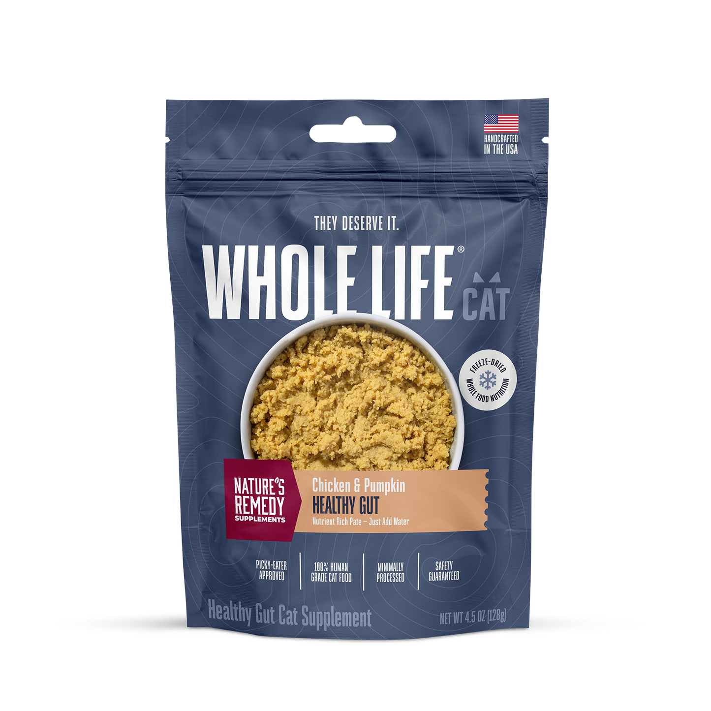 Suplementos alimenticios integrales para gatos de Nature's Remedy Healthy Gut 
