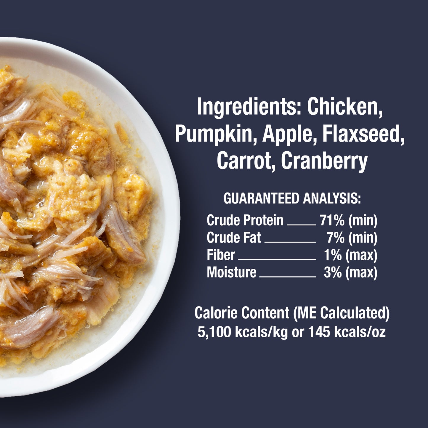 Bistro Bowls: refrigerio hidratante de pollo desmenuzado y comida complementaria para gatos