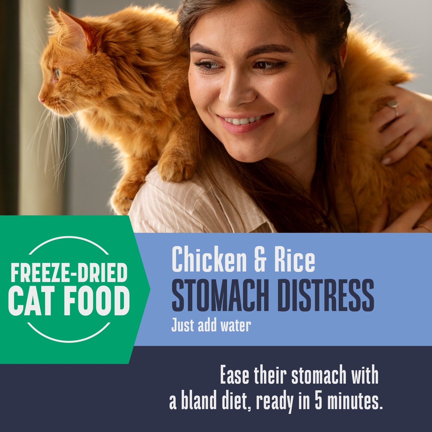 Nature’s Remedy Chicken & Rice for Cats.  Human-Grade Interim Diet for Stomach Upset - Made in Our Own Kitchens