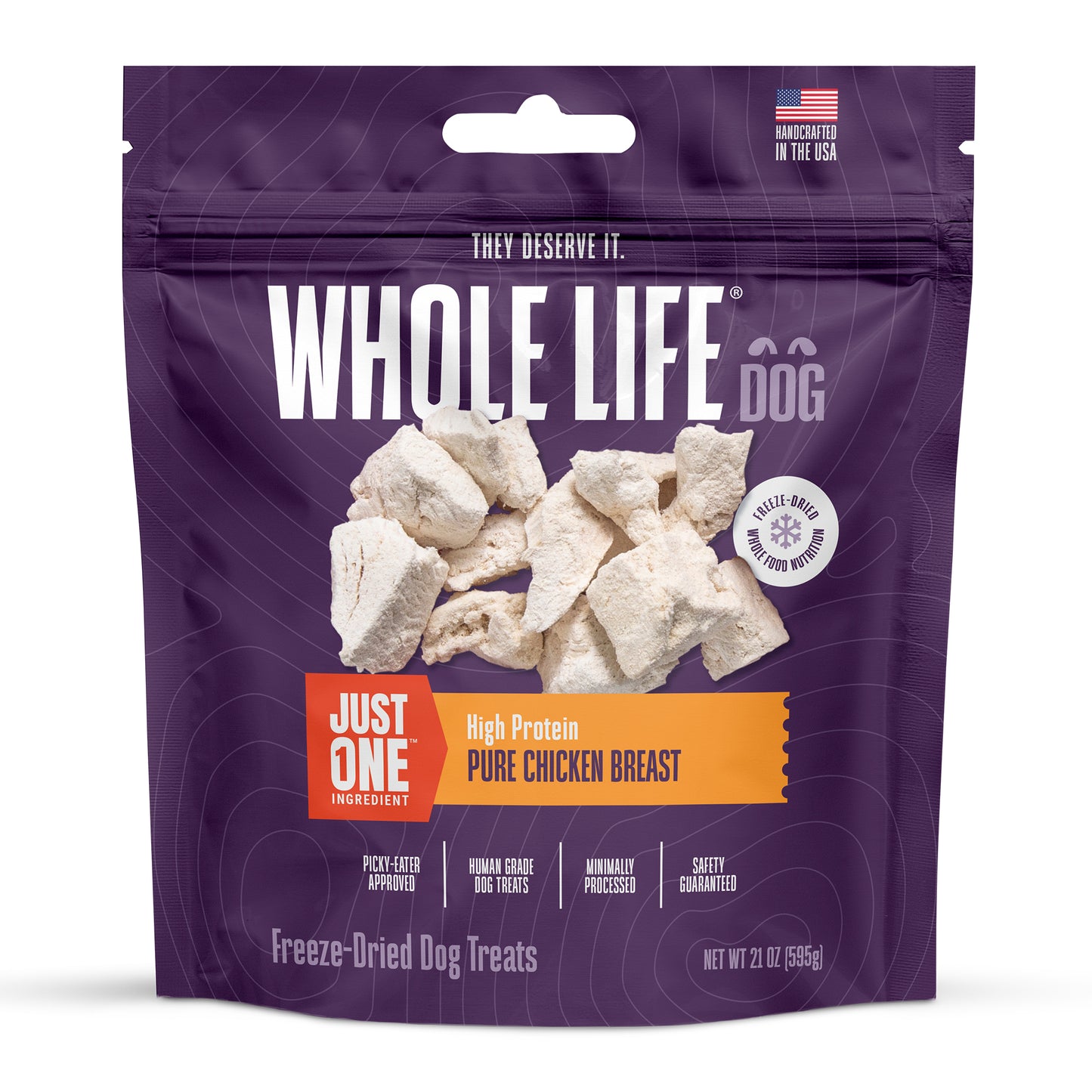 Just One Ingredient Chicken Treats For Dogs.  Human Grade and Grain Free - Made In Our Own Kitchen