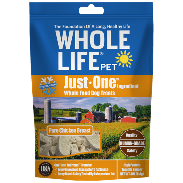 Just One Ingredient Chicken Treats For Dogs Whole Life Pet