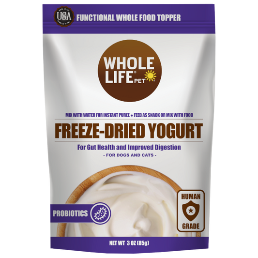 Aderezos funcionales para alimentos integrales de yogur liofilizado de un solo ingrediente
