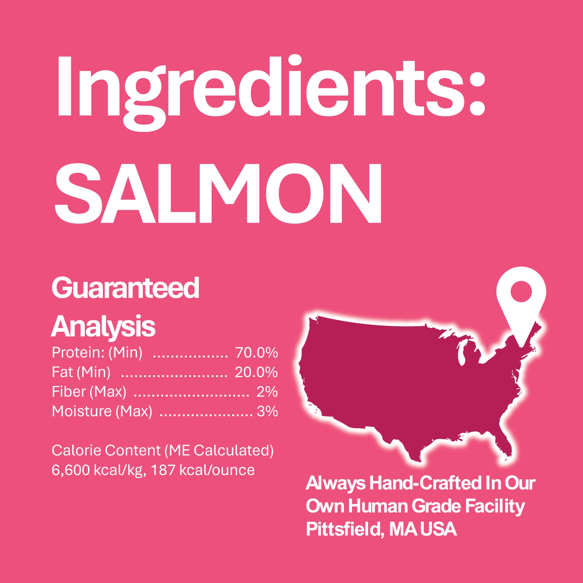 Golosinas de salmón para gatos de un solo ingrediente