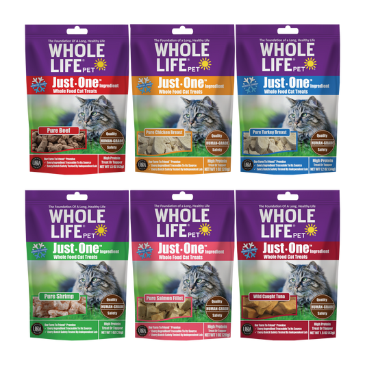 Just One Ingredient Sampler Pack For Cats (Order All 6 Flavors and Get 10% Off)