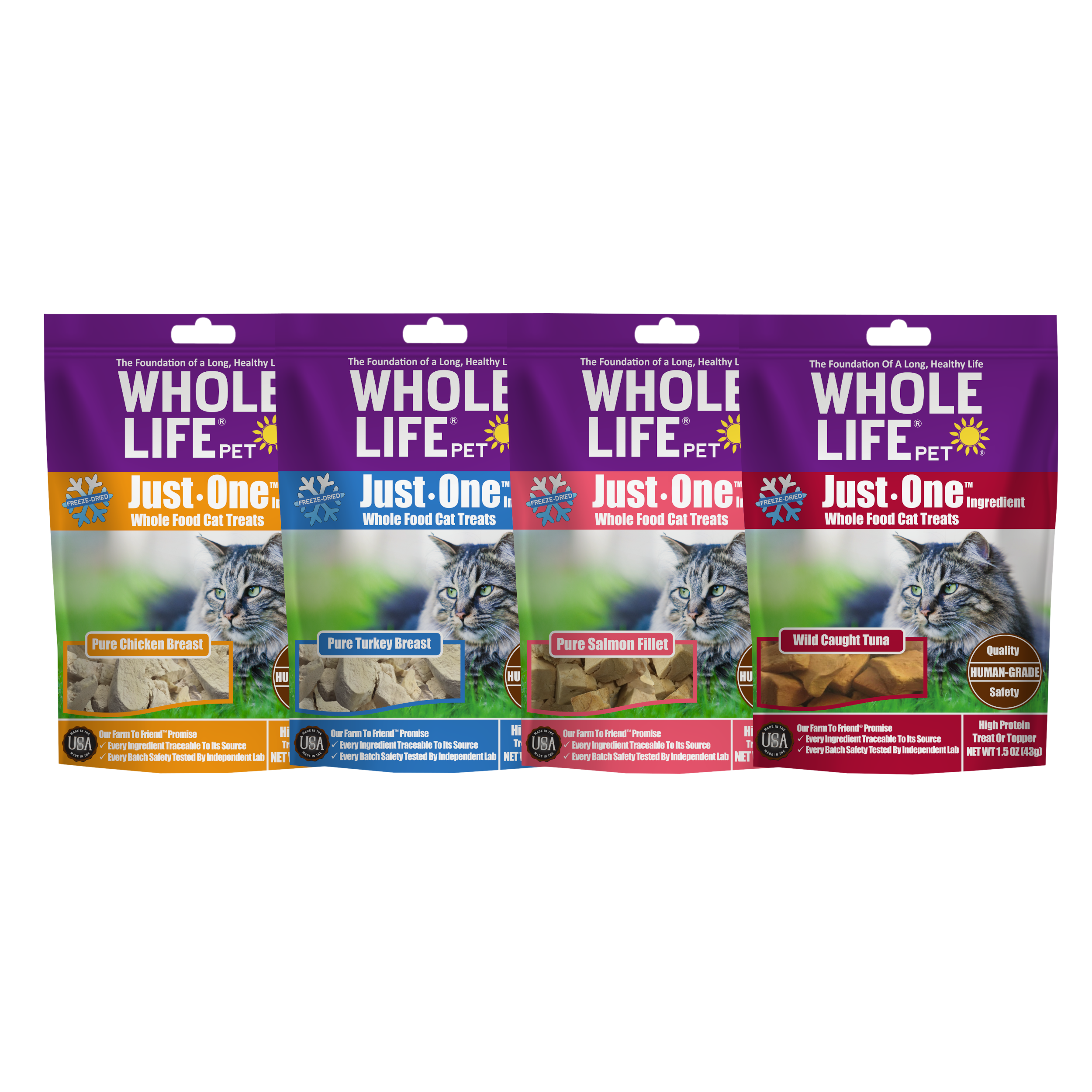 Just One Ingredient Sampler Pack For Cats (Order All 4 Flavors and Get 10% Off)