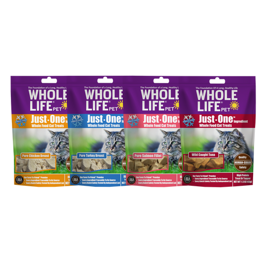 Just One Ingredient Sampler Pack For Cats (Order All 4 Flavors and Get 10% Off)