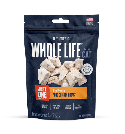Just One Chicken Cat Treats – Human Grade, Picky Eater Approved, Made in Our Own Kitchens