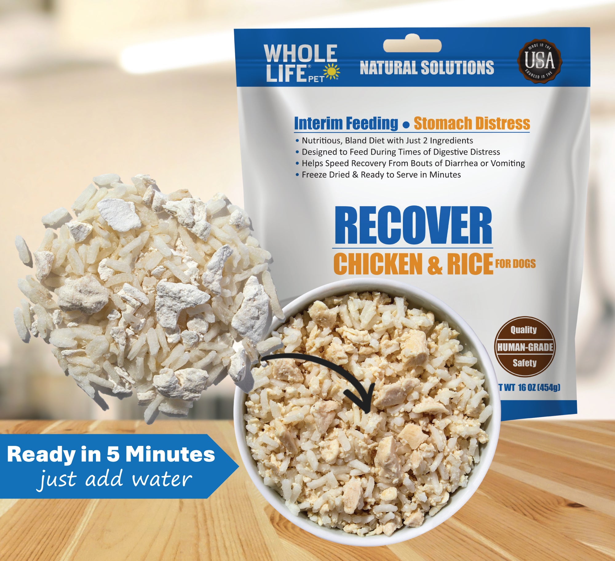 Nature’s Remedy Recover – Bland Chicken & Rice Food for Stomach Distress