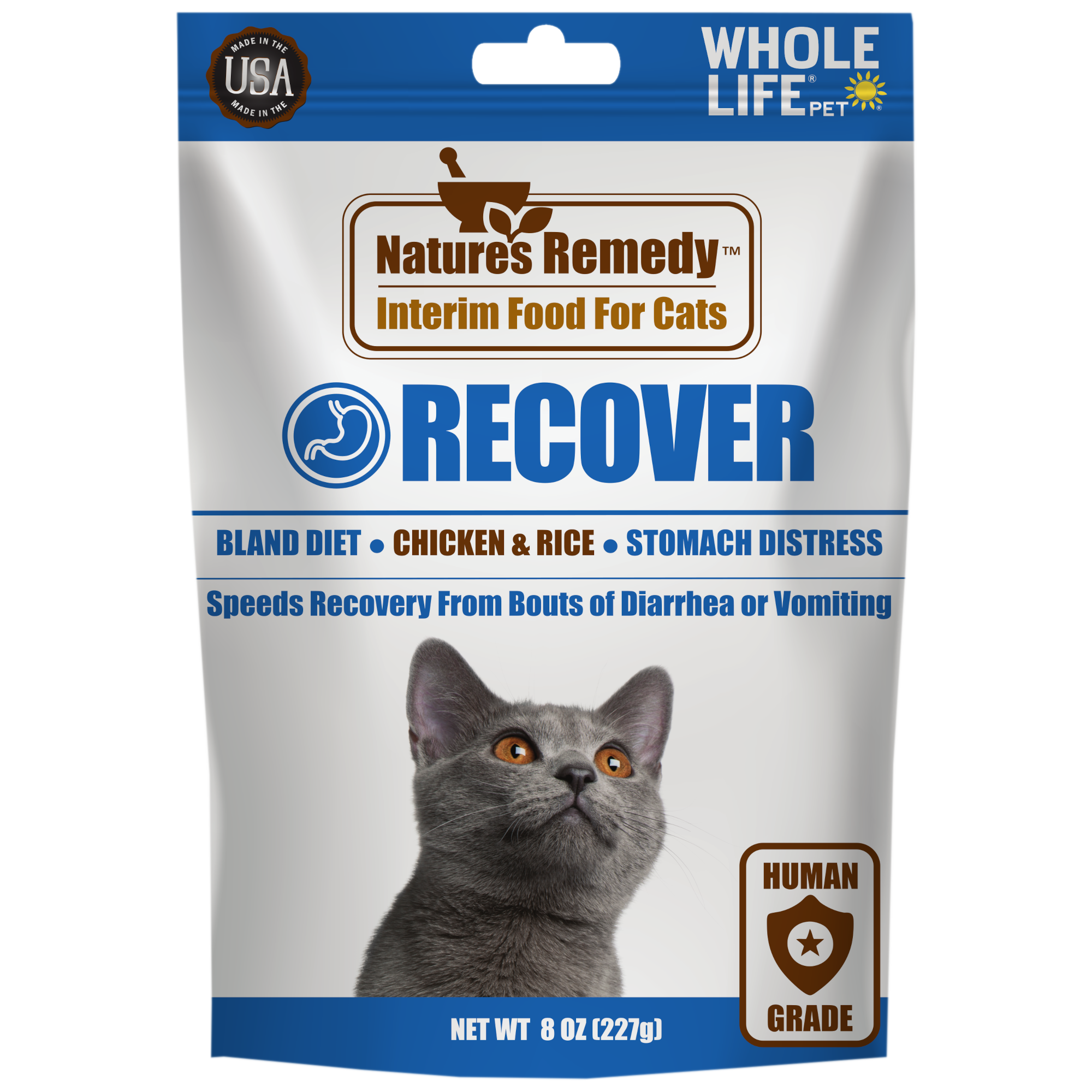 Nature's Remedy Recover comida provisional para gatos para el malestar estomacal