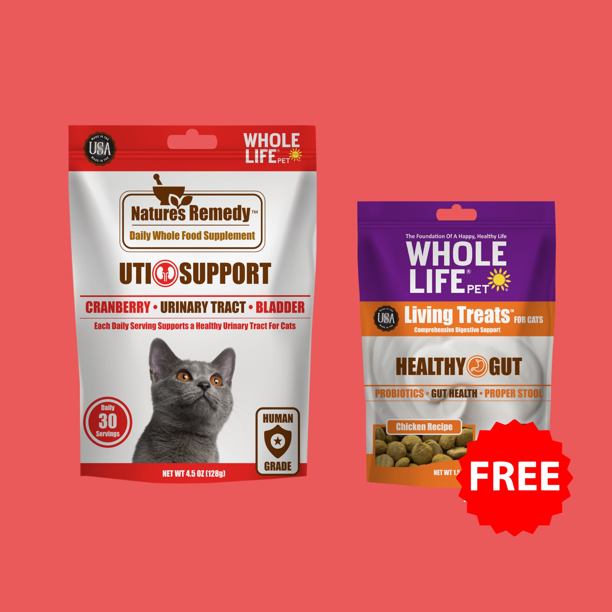 UTI Support + Free Gut Health Treats - $26 Total Value (Gut Probiotic Snack)