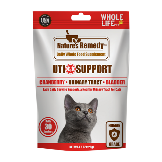 Suplementos alimenticios integrales para gatos de Nature's Remedy UTI Support 
