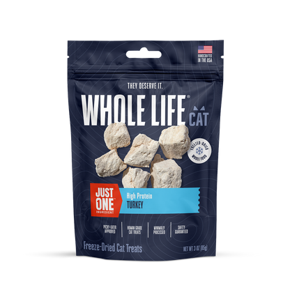 Just One Turkey Cat Treats – Human Grade, Picky Eater Approved, Made in Our Own Kitchens