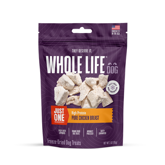 Just One Ingredient Chicken Treats For Dogs.  Human Grade and Grain Free - Made In Our Own Kitchen
