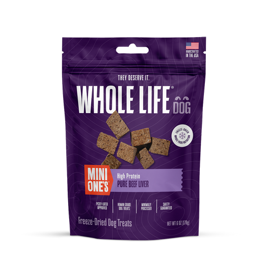 Mini One’s Beef Liver Treats For Small and Toy Breeds or Training.  Human Grade and Grain Free - Made In Our Own Kitchen
