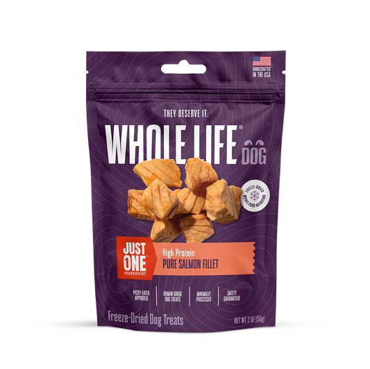 Just One Ingredient Salmon Treats For Dogs.  Human Grade and Grain Free - Made In Our Own Kitchen