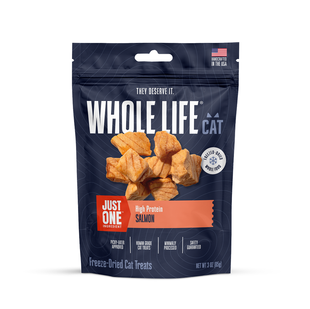 Just One Salmon Cat Treats – Human Grade, Picky Eater Approved, Made in Our Own Kitchens