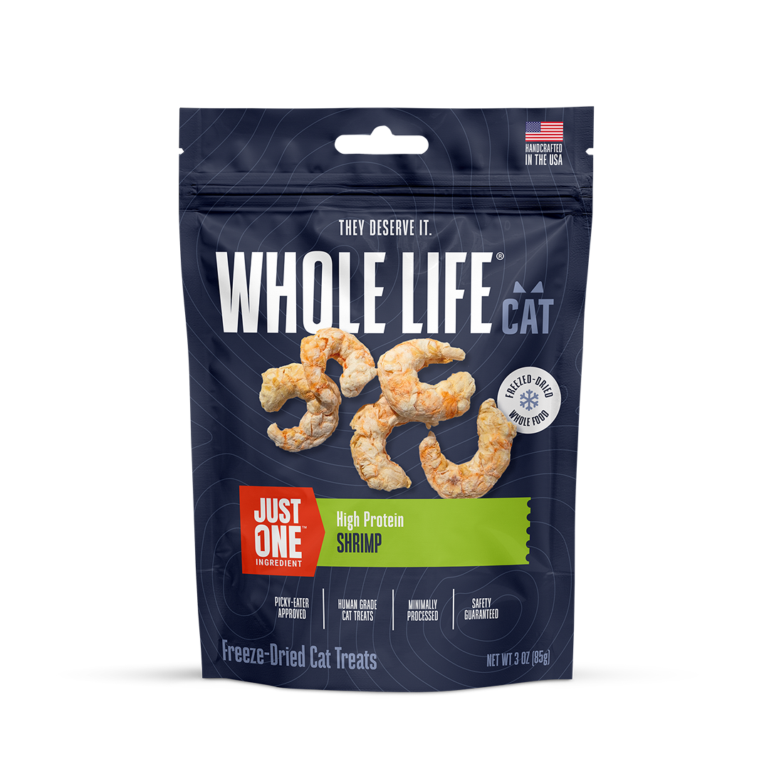 Just One Shrimp Cat Treats – Human Grade, Picky Eater Approved, Made in Our Own Kitchens