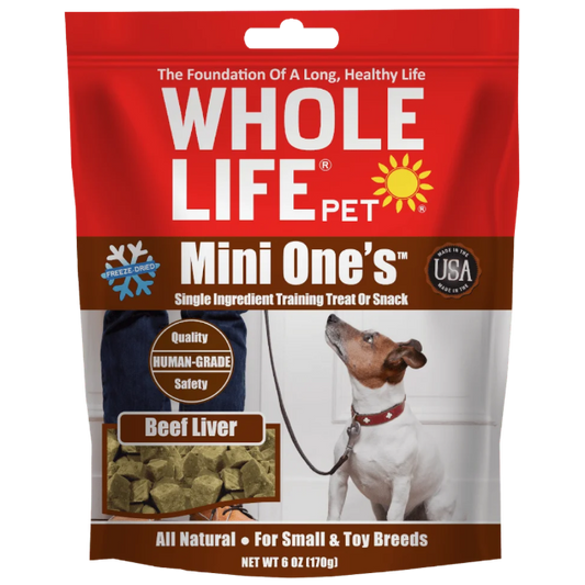 Mini One’s Beef Liver Treats For Small and Toy Breeds or Training