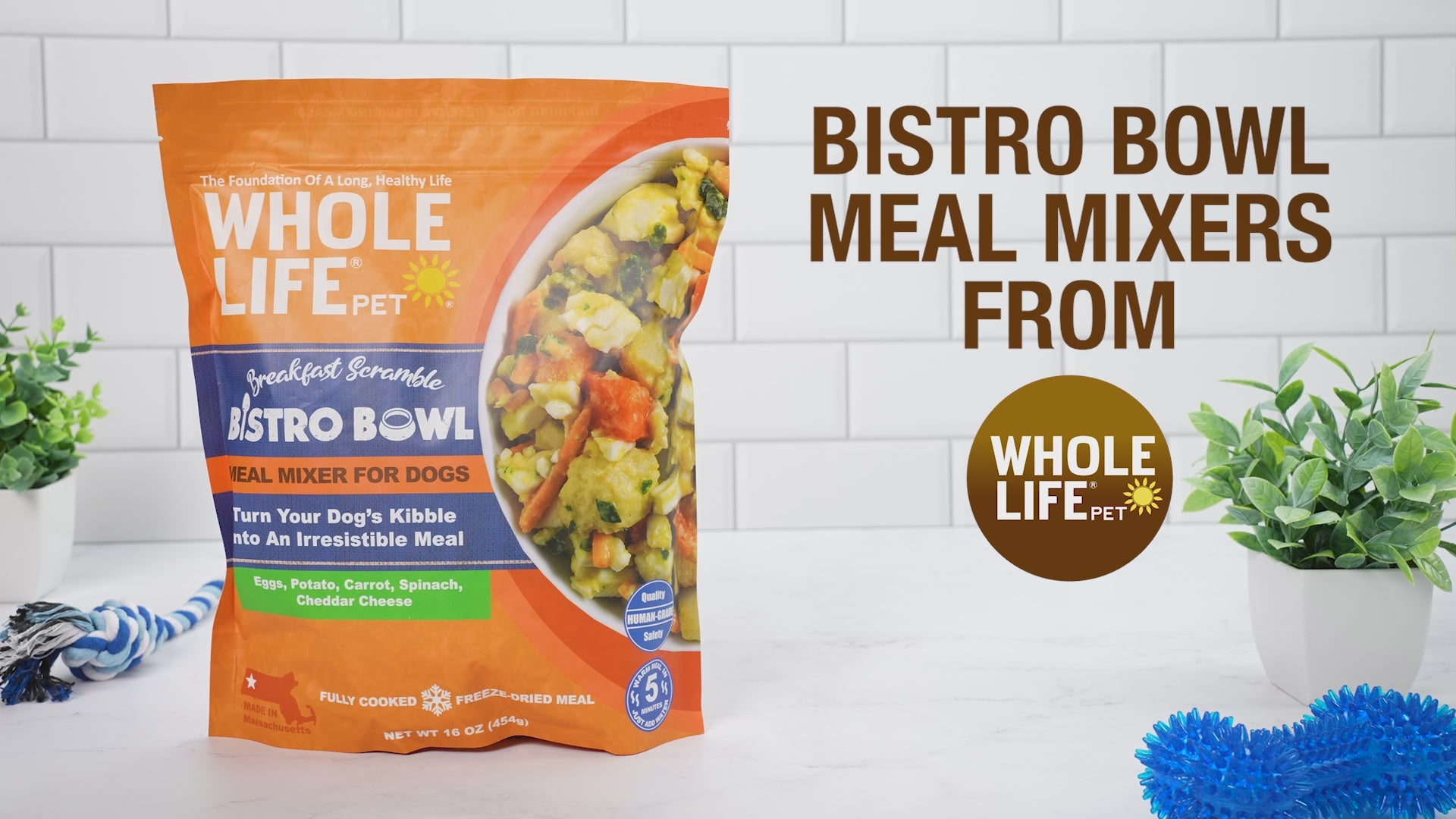 Bistro Bowls – Mezcladores de comida para burritos de pollo para perros